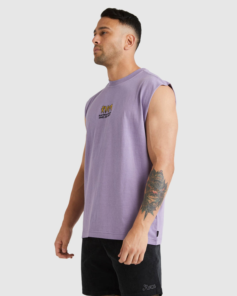 Mens RVCA Electrical Muscle Shirts