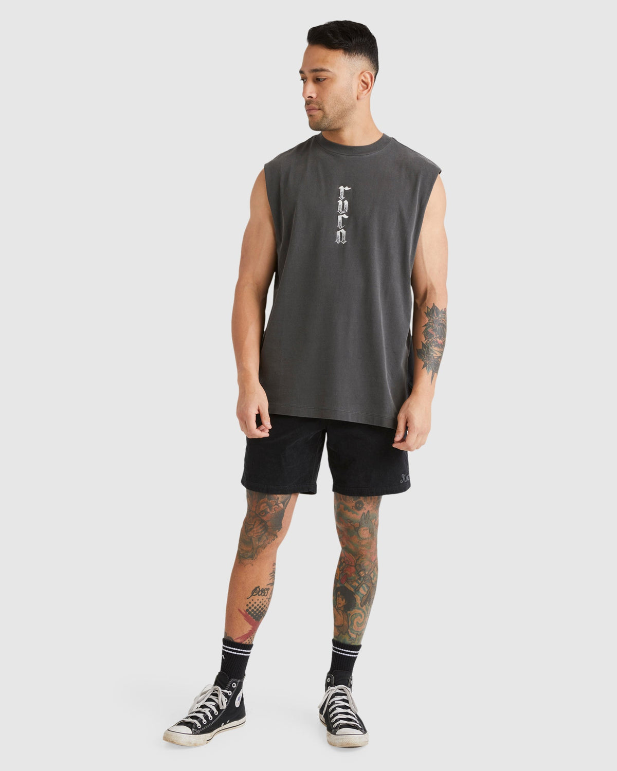 Mens Lynes RVCA Muscle Shirts