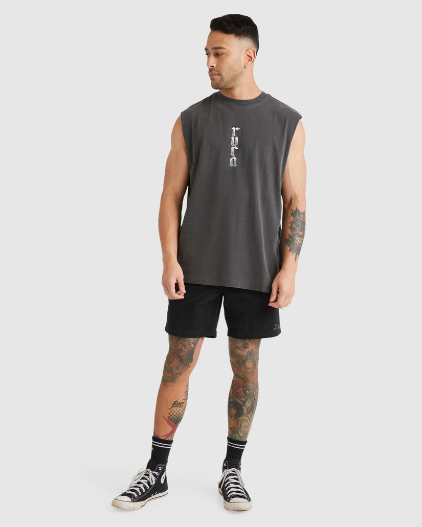 Mens Lynes RVCA Muscle Shirts