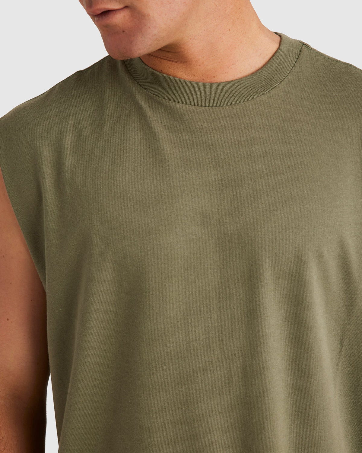 Mens RVCA Basic Muscle Shirts