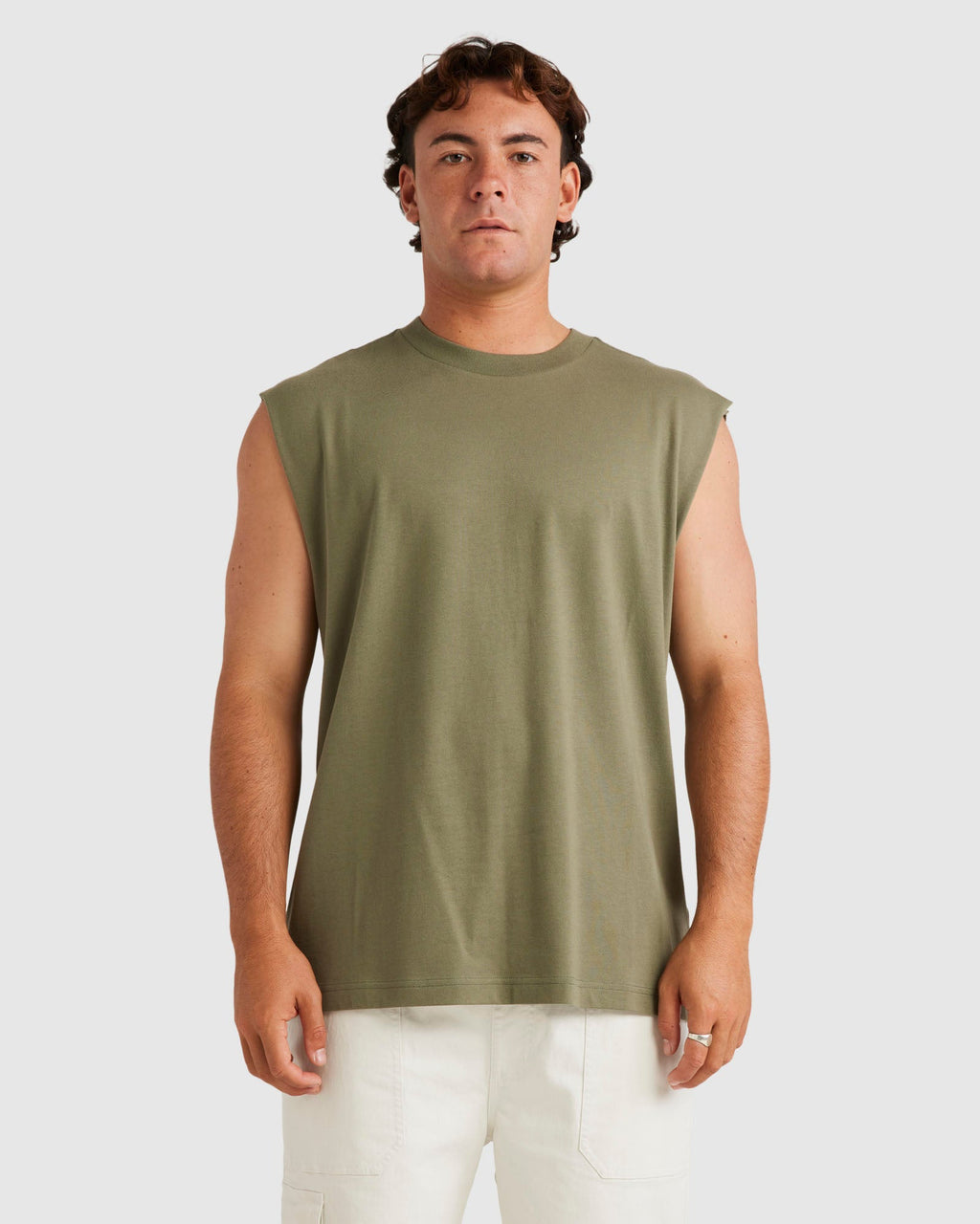 Mens RVCA Basic Muscle Shirts