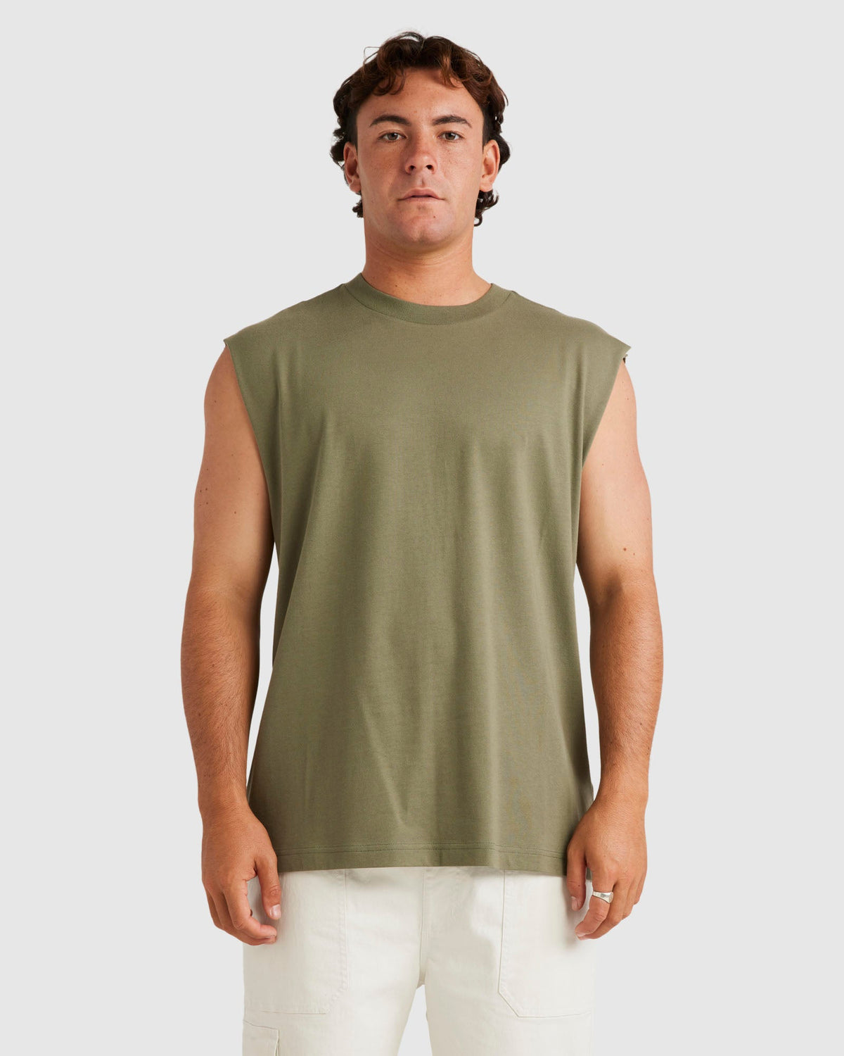 Mens RVCA Basic Muscle Shirts
