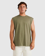 Mens RVCA Basic Muscle Shirts