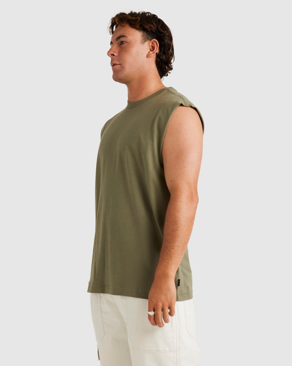 Mens RVCA Basic Muscle Shirts