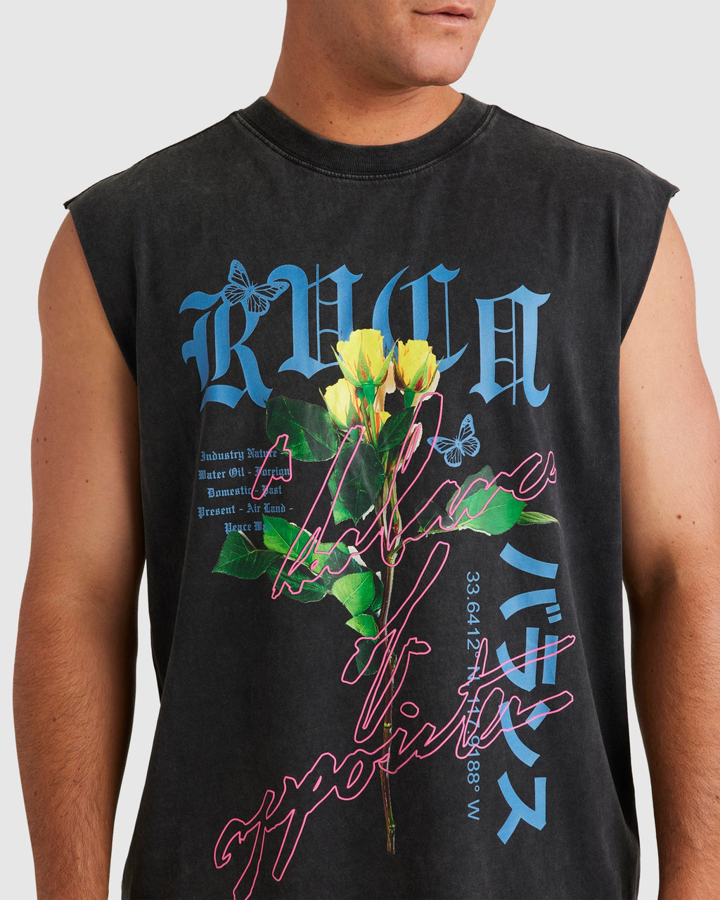 Mens Neon Lights Muscle Shirts