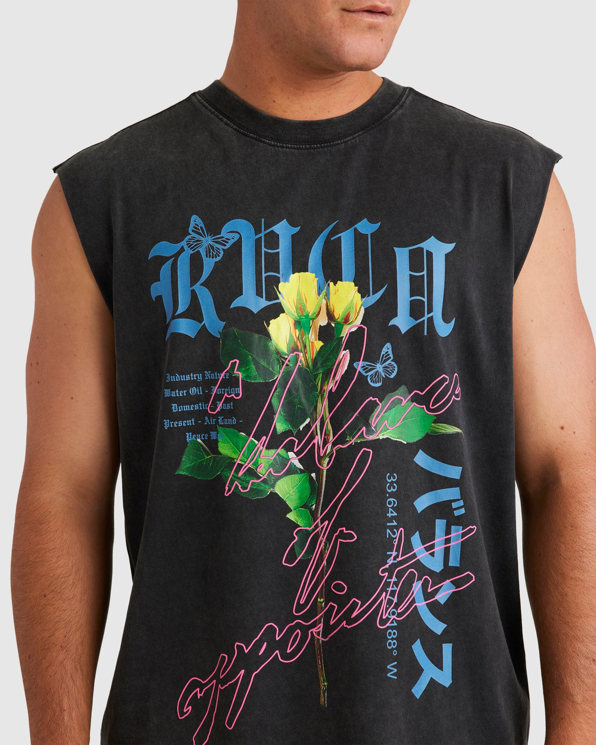 Mens Neon Lights Muscle Shirts