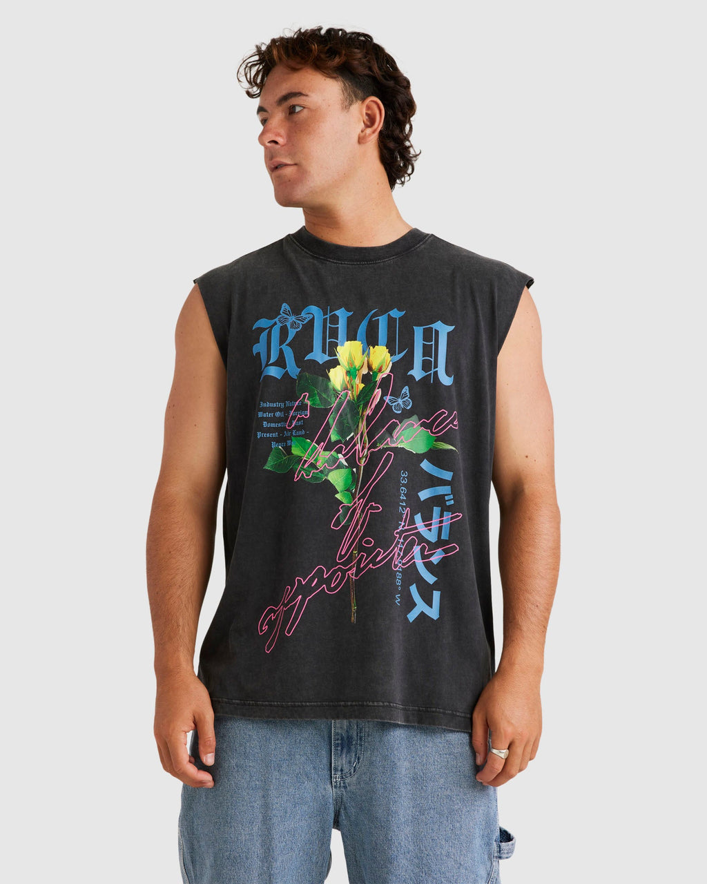 Mens Neon Lights Muscle Shirts