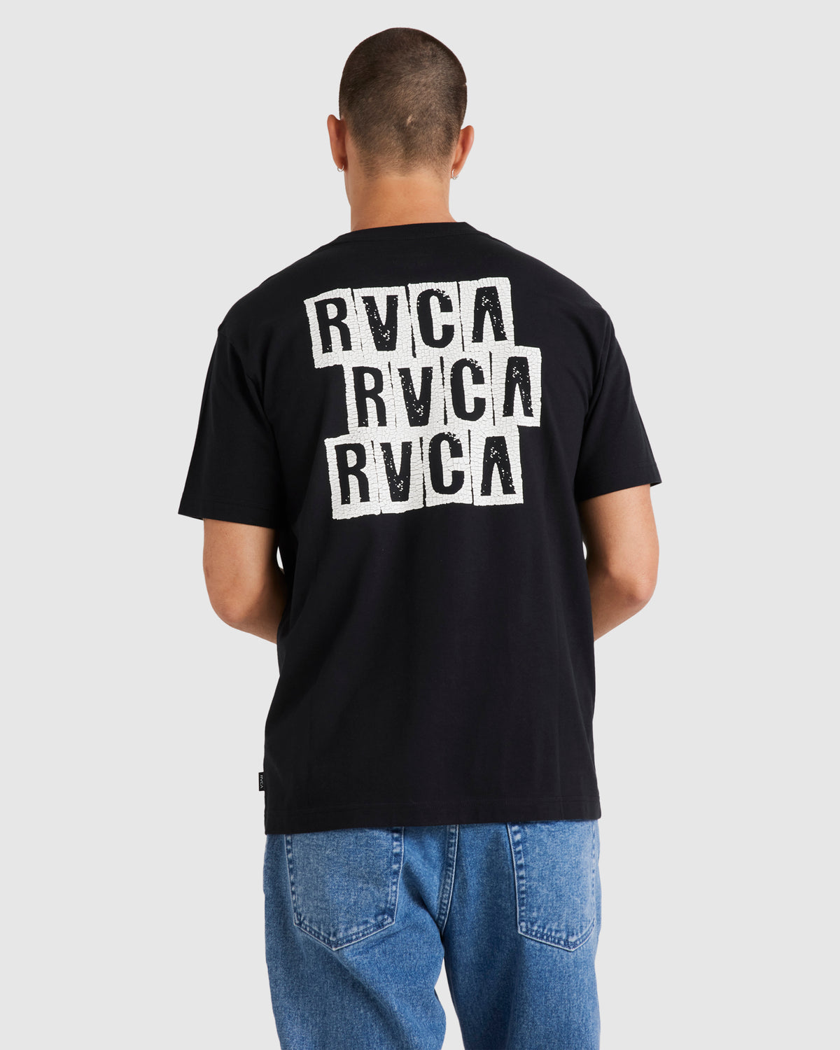 Mens Blocked RVCA T-Shirt