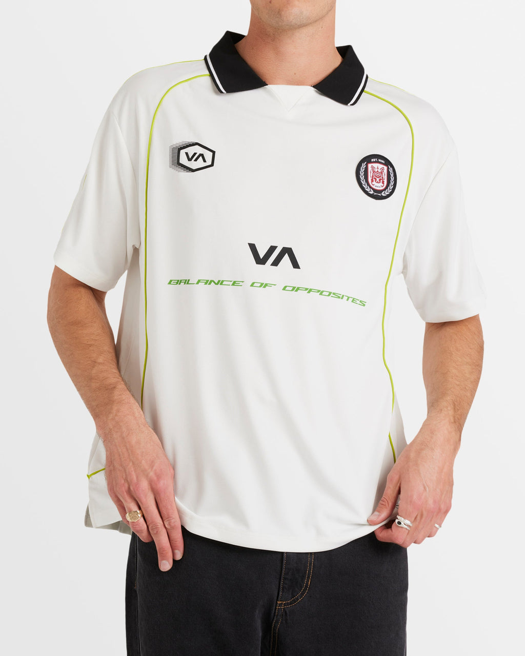 Mens VA Collared Jersey Shirt
