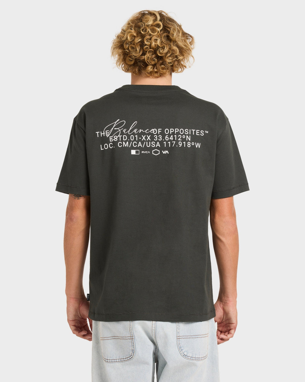 Mens RVCA Over Brush T-Shirt