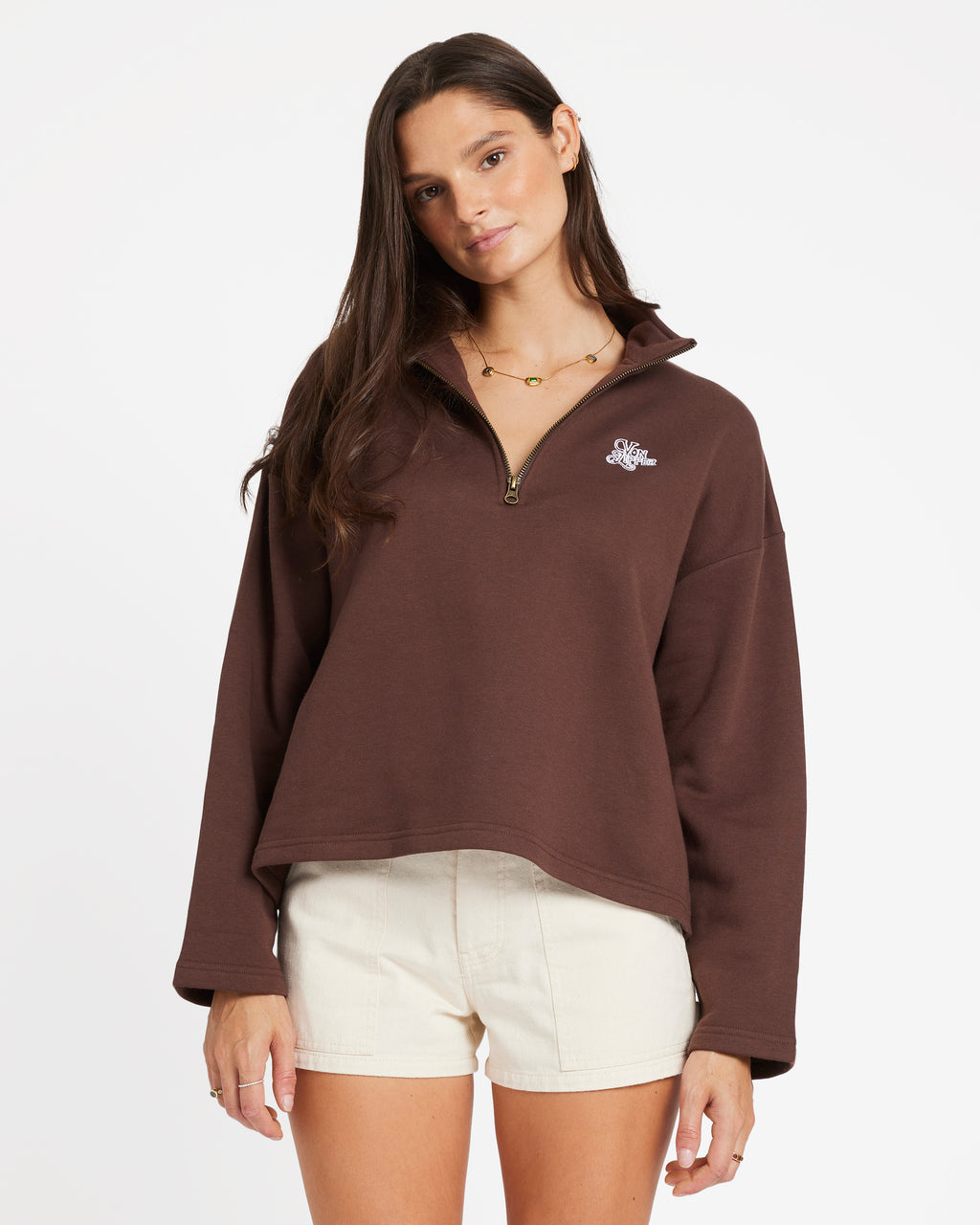 Womens Maya Half Zip Fleece Jumper