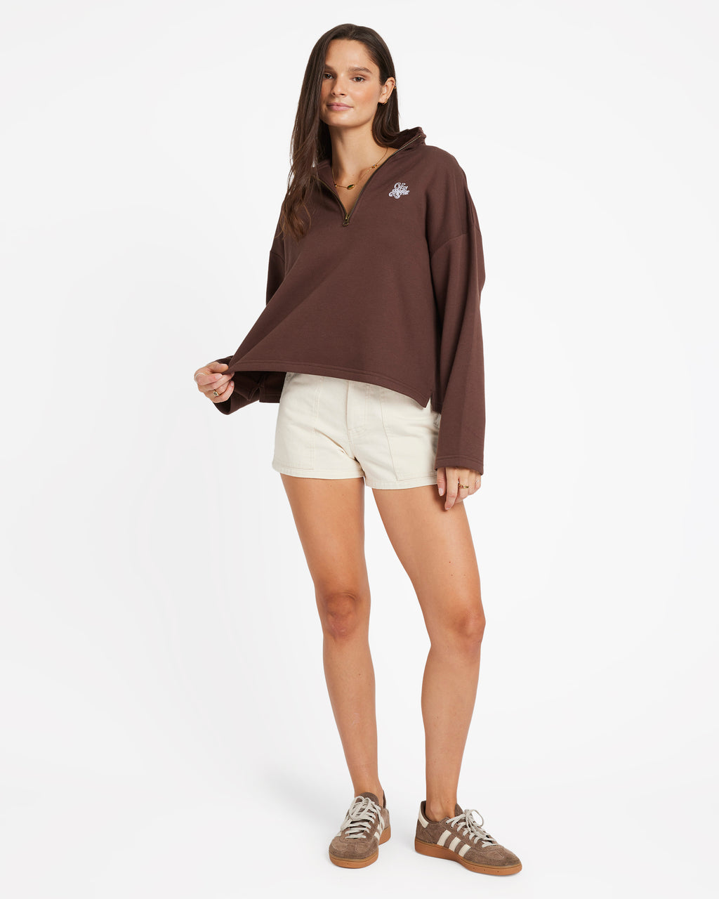 Womens Maya Half Zip Fleece Jumper