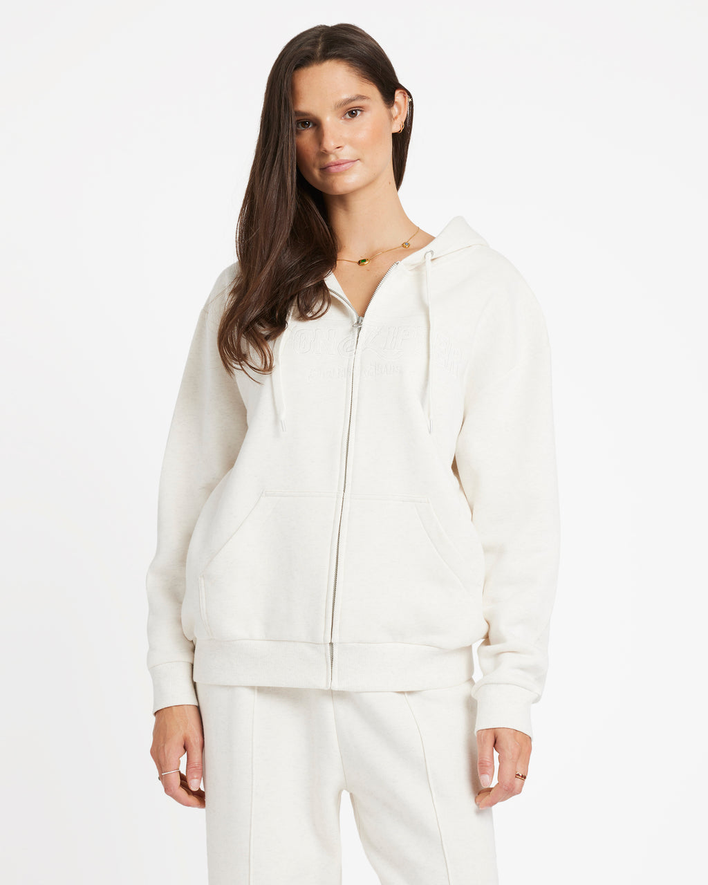 ANAIS FLEECE ZIP THRU HOOD