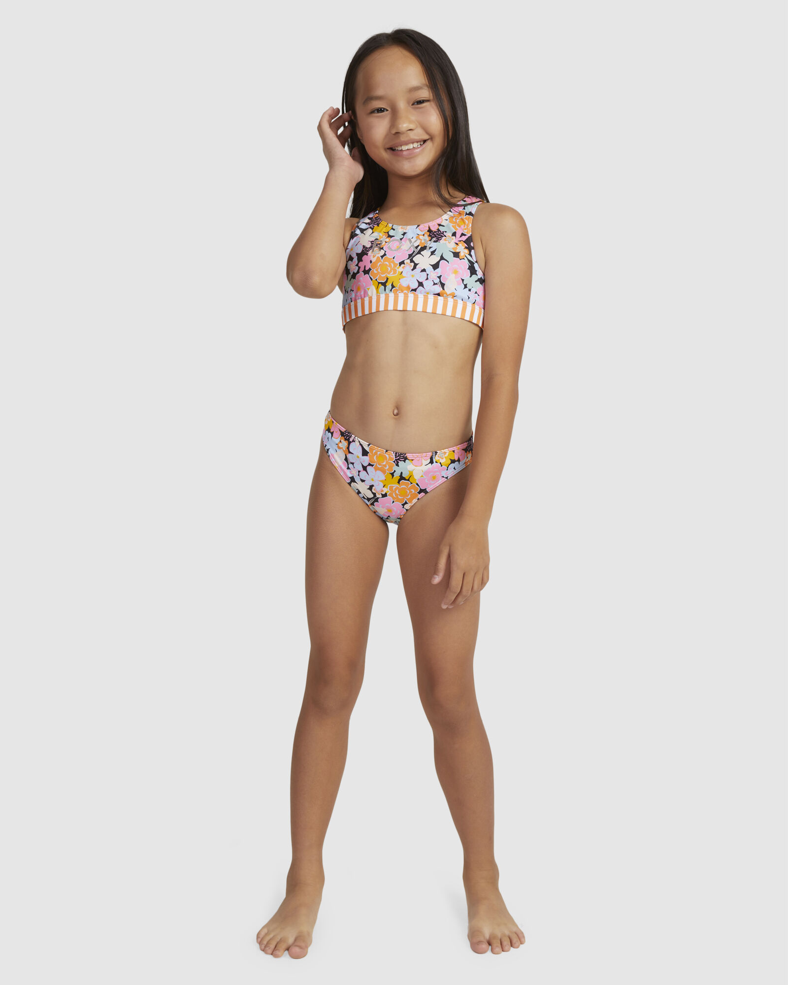 bikni girls Two-piece printed bikini girls beach bathing suit - AliExpress