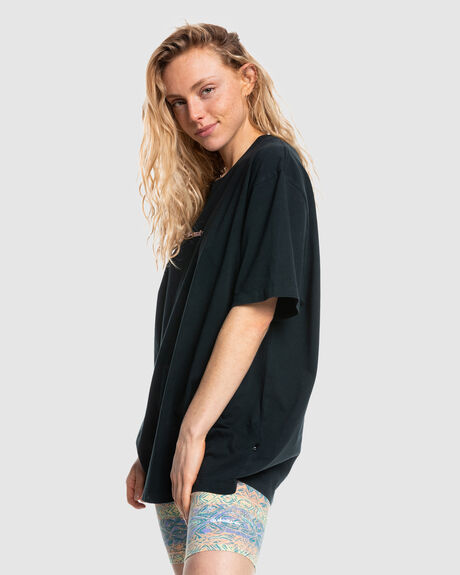 by Womens Short Sleeve T-shirt | Amazon Womens Classic Surf QUIKSILVER Boyfriend