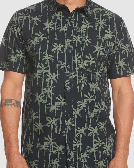 PAINTED PALM - SHORT SLEEVE SHIRT FOR MEN