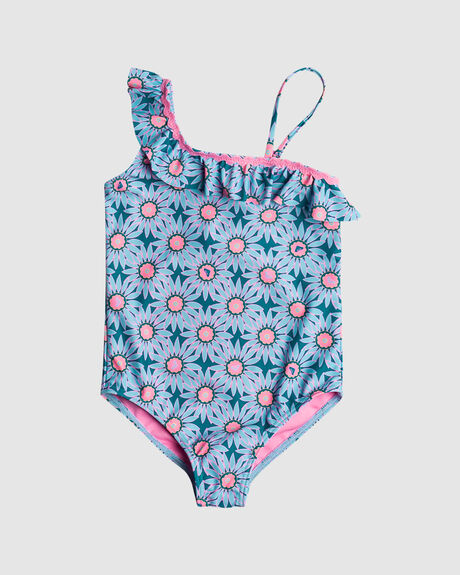 BOLD FLORALS - ONE-PIECE SWIMSUIT FOR GIRLS 2-7
