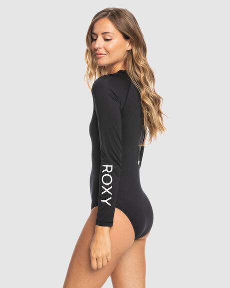 WOMENS NEW ESSENTIALS LONG SLEEVE ONE-PIECE SWIMSUIT