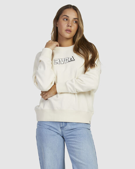 PATCHED RVCA CURL - SWEATSHIRT FOR WOMEN