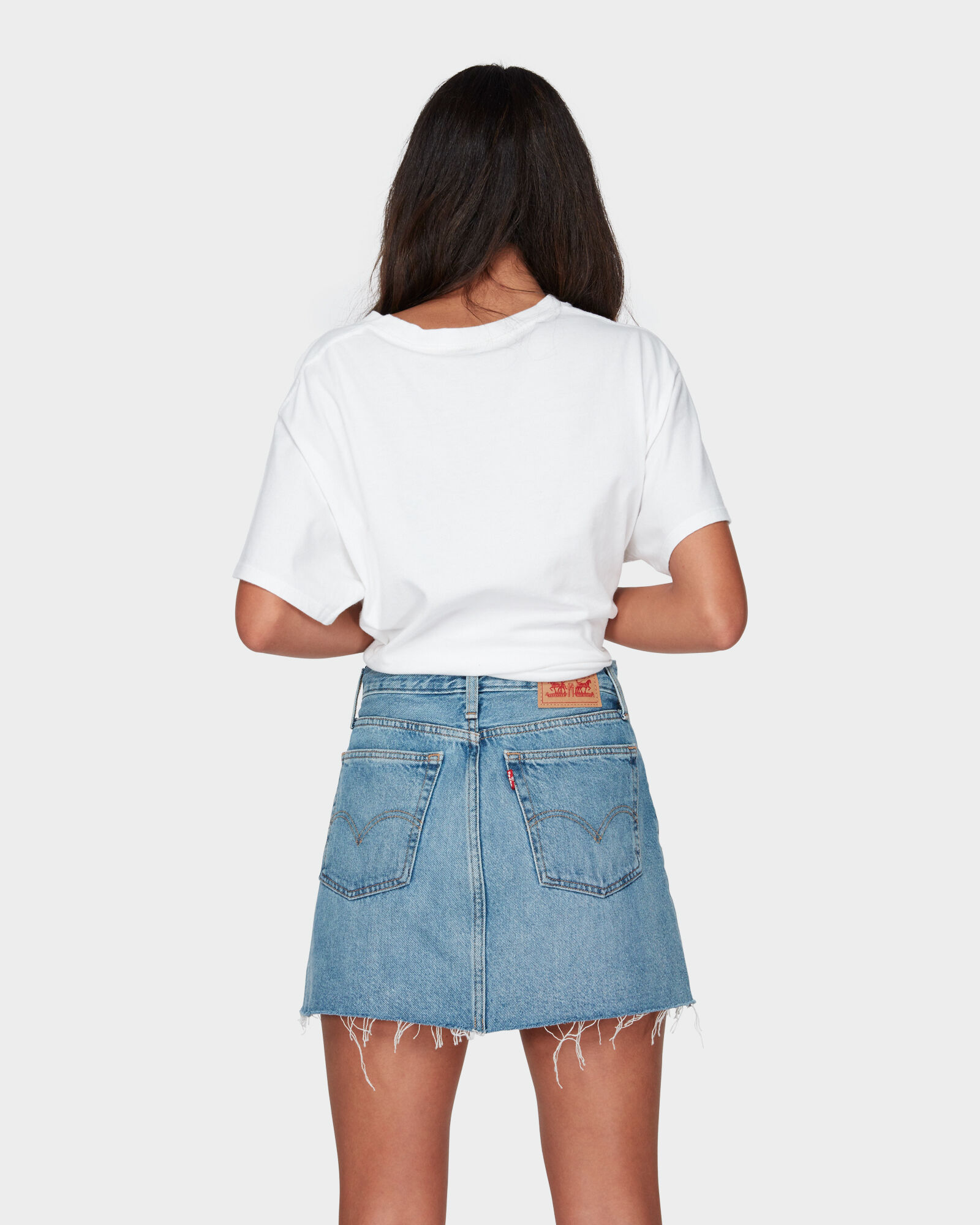 levi's deconstructed skirt middle man