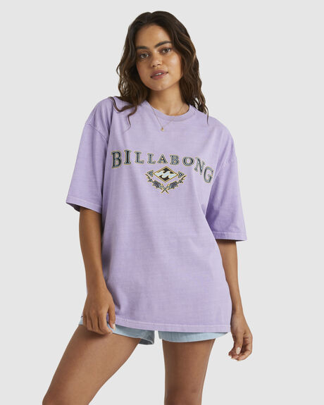 Womens Lilac Throwback T-shirt by BILLABONG | Amazon Surf