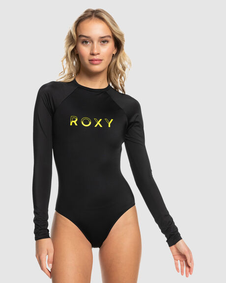 WOMENS ROXY ACTIVE LONG SLEEVE ONE-PIECE SWIMSUIT