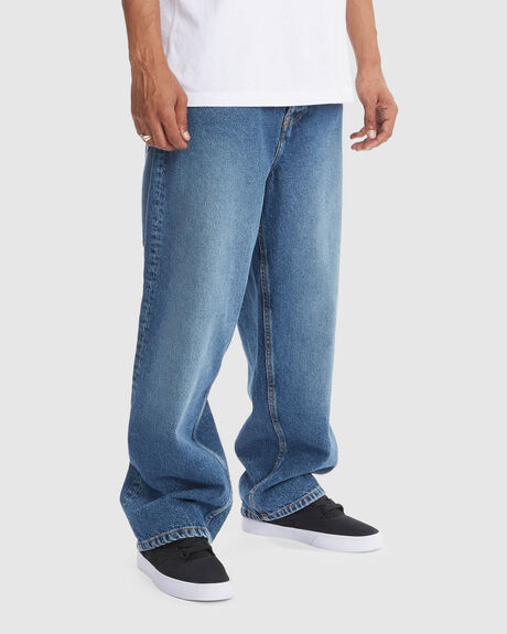 DC Shoes Men's Worker Baggy Carpenter Jeans Blue Size 36/32
