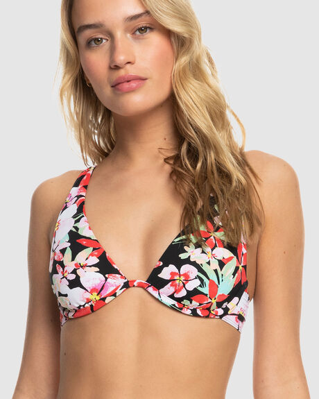 WOMENS PRINTED BEACH CLASSICS UNDERWIRED SEPARATE TOP
